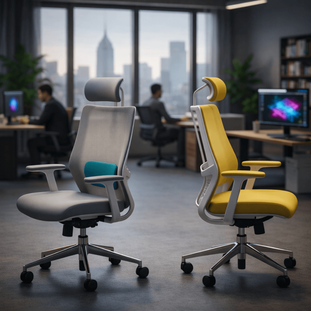 Sillas y mobiliario ergonómico para oficinas creativas