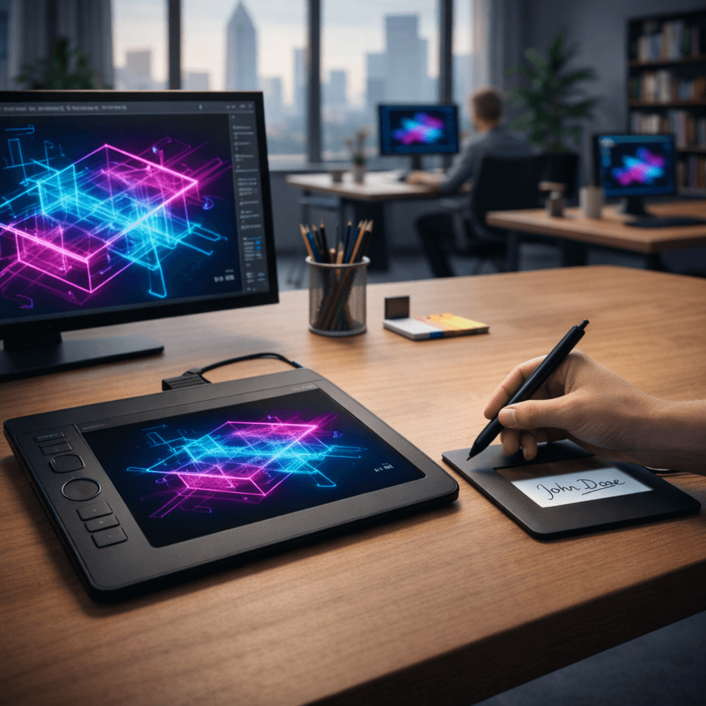 Tabletas gráficas y de firma para empresas creativas