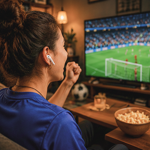 Cuffie Premium Audio ad alta fedeltà per vivere ogni passaggio, canto e gol con la massima emozione