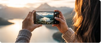 Fotografiando un paisaje con un móvil