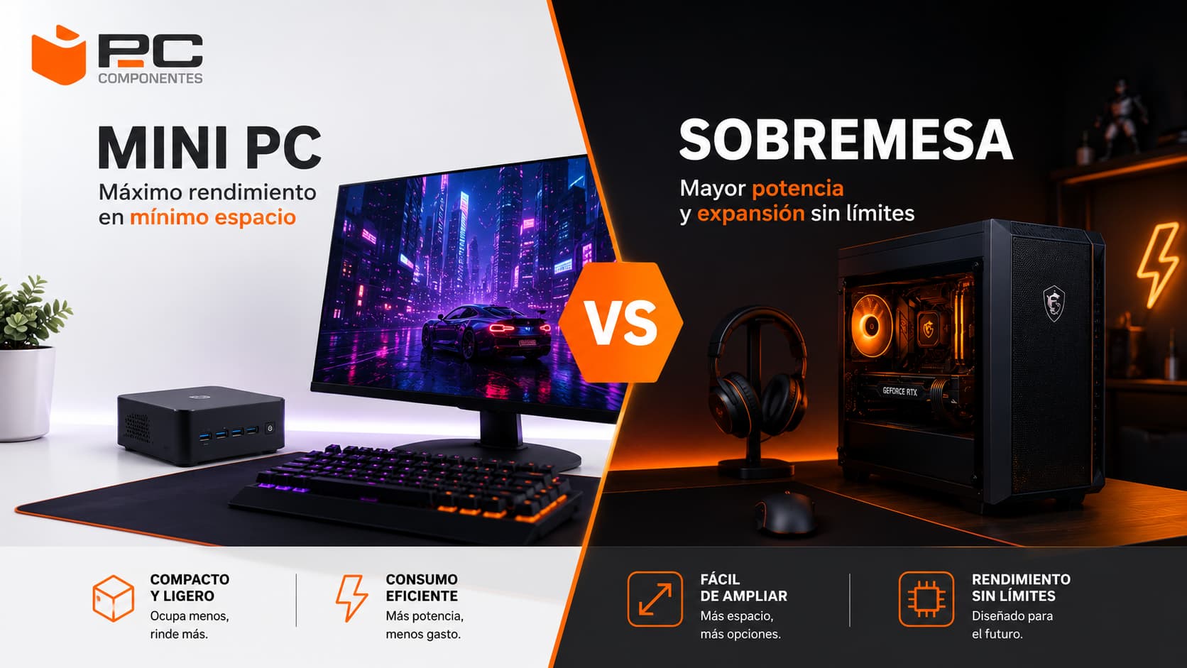 Mini PC o torre: cuándo merece la pena cada uno Mini PC o torre: cuándo merece la pena cada uno