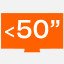hasta 50 pulgadas hasta 50 pulgadas
