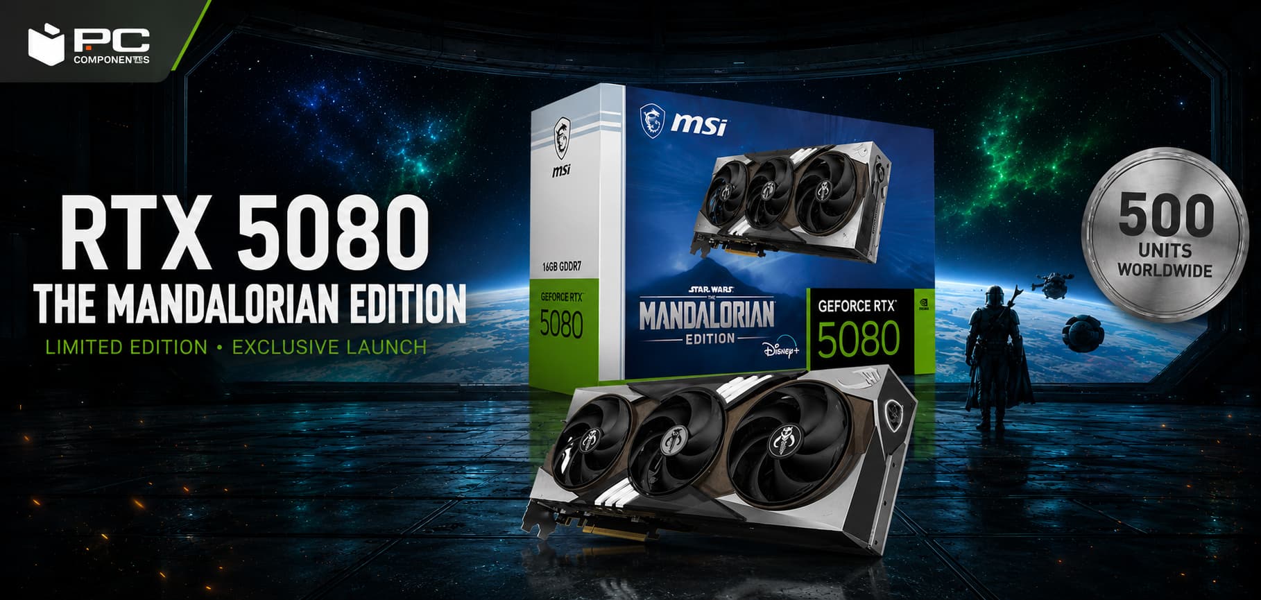 MSI RTX 5080 Mandalorian Edition: especificações, design e disponibilidade MSI RTX 5080 Mandalorian Edition: especificações, design e disponibilidade
