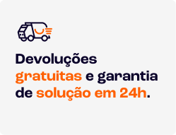 Receba a sua encomenda em 24h Receba a sua encomenda em 24h