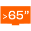 65 o más pulgadas 65 o más pulgadas