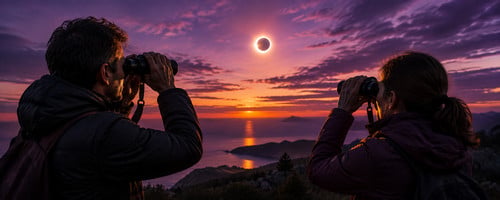 Prismáticos para el eclipse con filtro solar
