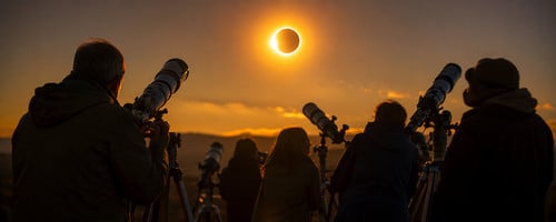 Telescopios para observar el eclipse