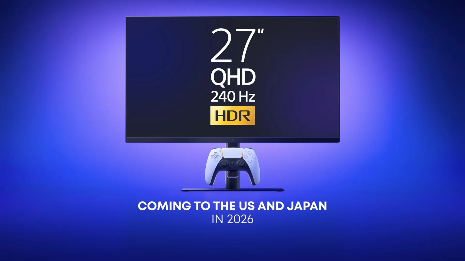 Monitor PlayStation 27 pulgadas 1440p con VRR y carga DualSense