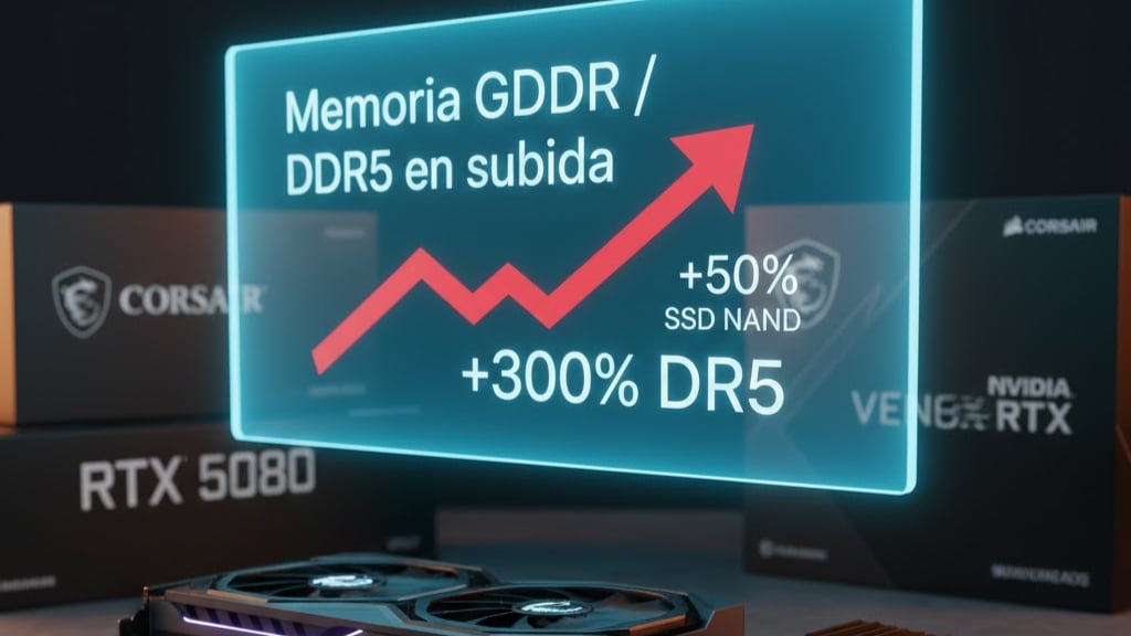 Por qué la memoria RAM se ha disparado en 2025: precios reales, causas y estrategias