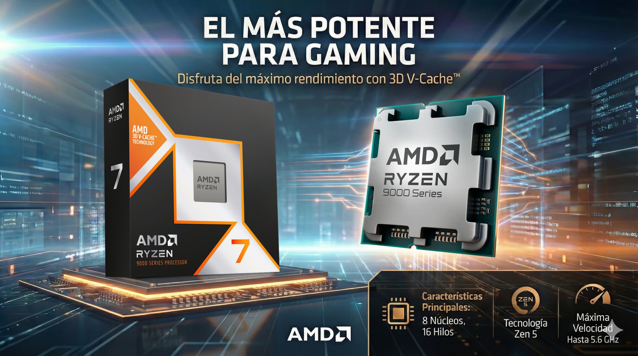 AMD Ryzen 7 9850X3D: el nuevo rey del gaming