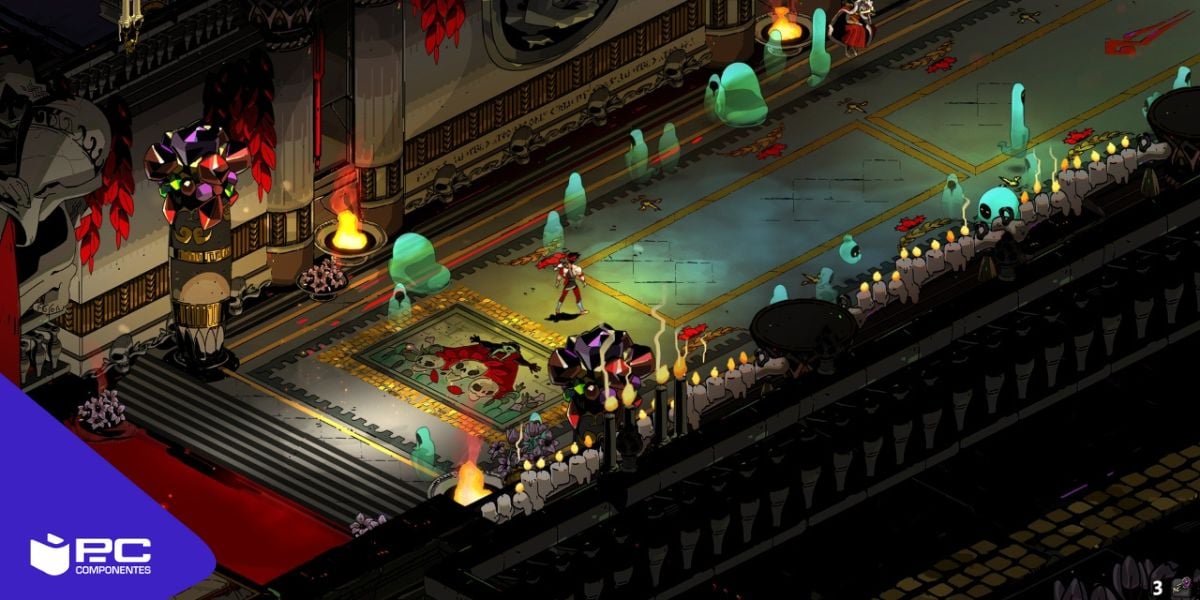 Fotograma del videojuego tipo roguelike Hades