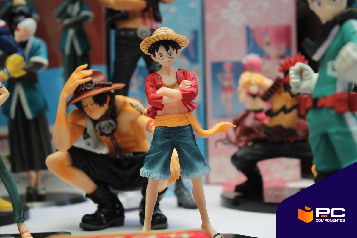 Una figura de Luffy de One Piece