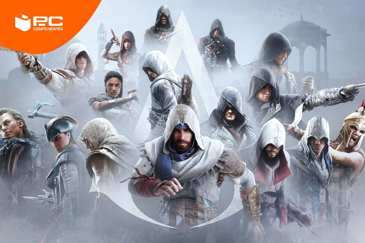 Orden de los Assassín's Creed Imagen de todos los protagonistas de la saga Assassin's Creed