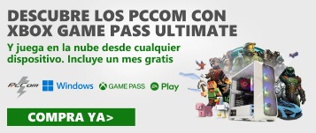 Campaña Consigue 1 mes gratis de Game Pass con la compra de un PcCom con Windows 11